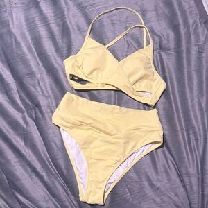 PINK Victoria's Secret Yellow Bikini Set